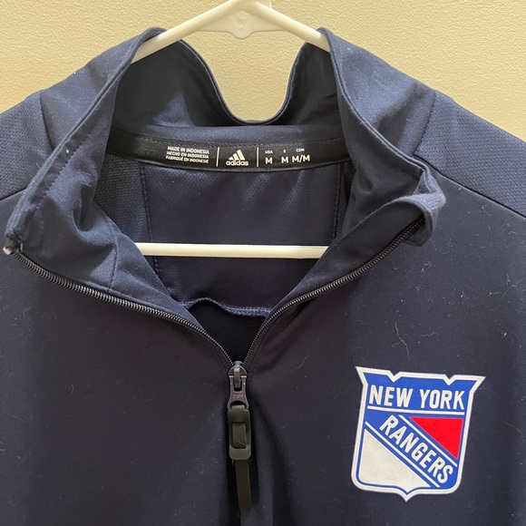 Adidas Navy Blue New York Rangers Pullover - Picture 2 of 5